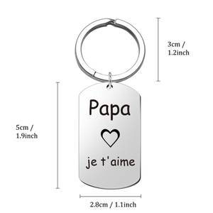 Felice festa del papà Set regalo luce in acciaio inox portachiavi tra cui cacciavite chiave a martello strumento per papà - Product Image 6