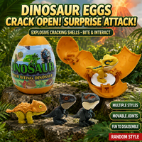 Jouet capsule surprise dinosaure à doigts articulé, livraison rapide, avec articulations mobiles, jouet de collection pour enfants, idéal pour les cadeaux de fête
