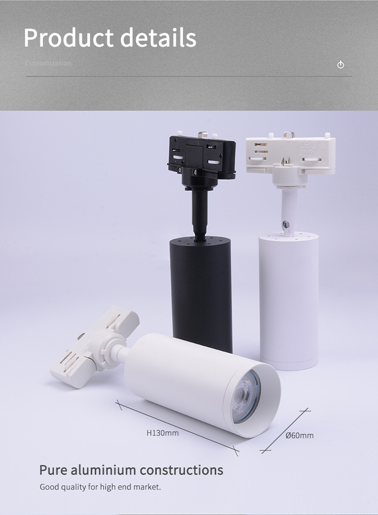 Custom Surface Mounted Spotlight Adjustable GU10 Track Light