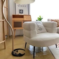 Grande chaise BOBO moderne, canapé de loisirs réglable, confortable et enveloppant, avec pieds en métal, pour la maison et les écoles secondaires