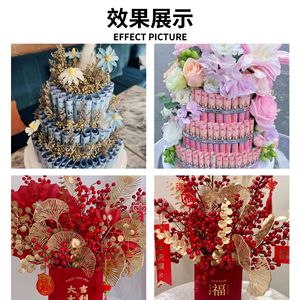 บล็อกโฟมดอกไม้ทรงกลมสำหรับเค้กและการจัดดอกไม้ ใช้ซ้ำได้ ฐานเรซินฟีนอลิก อุปกรณ์ตกแต่งงานแต่งงาน - Product Image 3