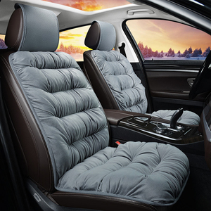 Coussins de siège de <span class=keywords><strong>voiture</strong></span> de luxe pour l'hiver, ensemble complet pour sièges avant conducteur et passager, <span class=keywords><strong>en</strong></span> peluche chaude et coton PP, housse de siège 2 pièces, ajustement universel pour l'arrière - Product Image 4