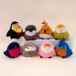 Özelleştirilmiş Mini simüle kuş peluş oyuncaklar sevimli kuş bebek çocuk arkadaşı bebekler hediye olarak yumuşak oyuncak - Product Image 3