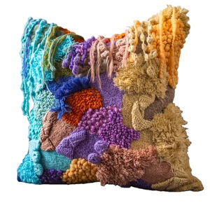 Coussin décoratif moderne en coton biologique avec mousse à mémoire de forme pour chambre à coucher et usage hospitalier - Product Image 1