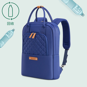 Kingsons Women's <b>Backpack</b> Blue Solid Color <b>Lightweight</b> Everyday Use With Zipper Pocket And Soft Handle - Product Image 5