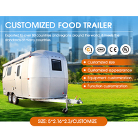 Remorque alimentaire légère et remorquable avec carrosserie en aluminium, design compact, remorquage facile pour les escapades de camping en famille au week-end