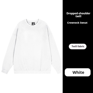 เสื้อสเวตเตอร์ผู้ชายผ้าฝ้าย 100% พิมพ์โลโก้ได้ตามต้องการ สำหรับฤดูใบไม้ร่วงและฤดูหนาว น้ำหนัก 320 กรัม ไซส์ใหญ่ แบบเรียบ - Product Image 3