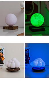 Hot Selling Magnetic Levitation Moon Lamp with Touch Adjustment Bedroom LED Night <b>Light</b> for Kids Minimalist Design - Product Image 4