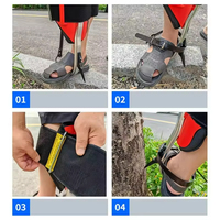 Matériel d'escalade d'arbre Gaffes d'arbre portables Pointes d'escalade Chaussures d'escalade d'arbre robustes Kit d'escalade de harnais d'arbre pour l'extérieur