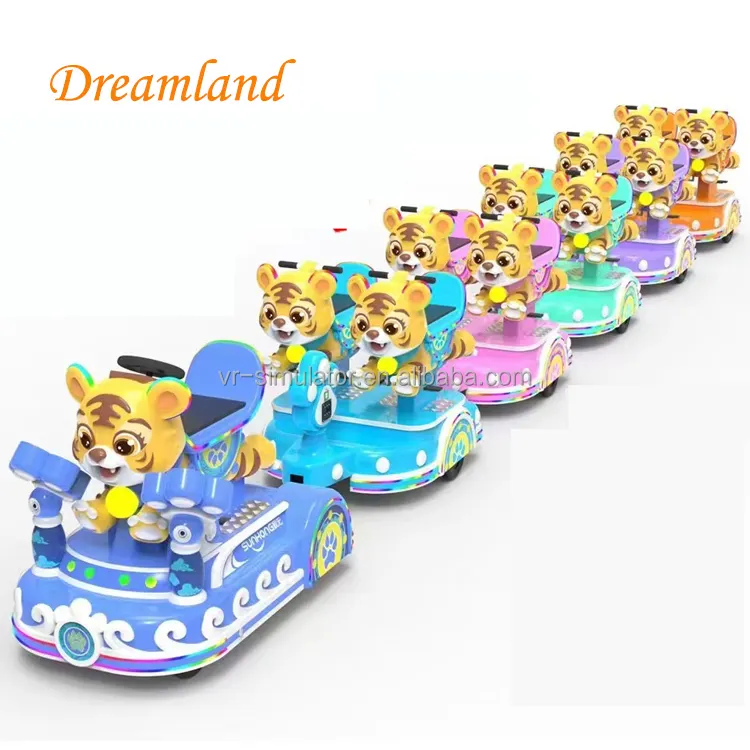 Dreamland מותג קניון ילדים מיני טייגר חשמלי חסרי רכבת עבור שעשועים רוכב פרק