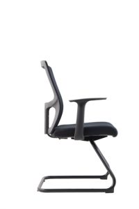 Chaise <span class=keywords><strong>de</strong></span> <span class=keywords><strong>bureau</strong></span> <span class=keywords><strong>ergonomique</strong></span> moderne à dossier moyen en maille avec base en arc pour la maison et les salles <span class=keywords><strong>de</strong></span> réunion - Product Image 3