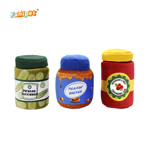 Famipet - Juguetes de Peluche para Mascotas, Serie de Botellas de Mermelada de Diseño, Juguetes Chirriantes para Perros - Product Image 6