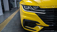 Pembungkus Mobil Anti Gores Warna Kuning Populer Grosir, Perekat Sendiri PET Glossy untuk Seluruh Bodi Kendaraan dengan Garansi 2 Tahun