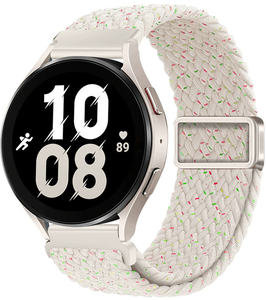 Aibangjia Sangle Tressée 20mm 22mm Tissu Respirant Sport Boucle Élastique Nylon Bande de Fermeture Magnétique pour Samsung Galaxy Watch - Product Image 5