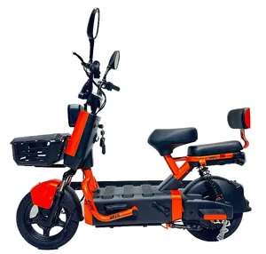 Маленький новый электрический велосипед двухколесный мужской и женский Стальной литиевый аккумулятор задний колесный двигатель электрический велосипед