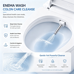 Inodoro Inteligente de Lujo para el Hogar con Función de SPA Frío y Caliente, Montado en el Suelo, con Sensor de Área Completa, Inodoro Inteligente de Cerámica - Product Image 4