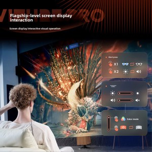 <span class=keywords><strong>Lunettes</strong></span> XR/AR 1000 nits de luminosité éblouissante 120 Hz Taux de rafraîchissement élevé Sans batterie Légères 77 g Prises en charge - Product Image 4