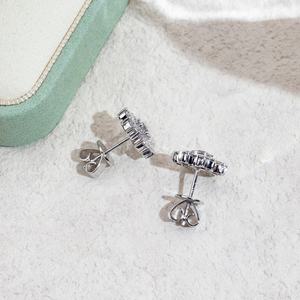 ต่างหูเพชรเลี้ยงในห้องปฏิบัติการ ทอง 10k ต่างหูแบบสั่งทำพิเศษ ต่างหูแบบติดหูสั่งทำพิเศษ - Product Image 3