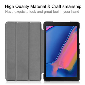 Trifold Stand Magnet Case Cover Hard Shell para Samsung <span class=keywords><strong>Galaxy</strong></span> <span class=keywords><strong>Tab</strong></span> <span class=keywords><strong>A</strong></span> 8,0 <span class=keywords><strong>2019</strong></span> 2017 P205 (con <span class=keywords><strong>S</strong></span> <span class=keywords><strong>Pen</strong></span> Edition) - Product Image 2