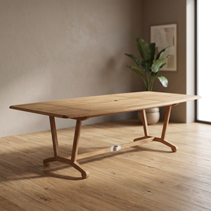 Ensemble de table à manger rectangulaire en bois massif, design scandinave moderne, durable, écologique, imperméable, portable, 6 places, pour la maison - Product Image 2