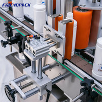Machine d'étiquetage de bouteilles rondes de bureau certifiée, pour bouteilles en plastique, pots, canettes de bière, automatique