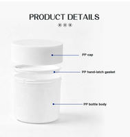 Pot en plastique PP à large ouverture pour crème, baume nettoyant, cosmétiques, beurre capillaire et corporel – 30ml, 50ml, 100ml, 200ml, 250ml, 300ml, 400ml