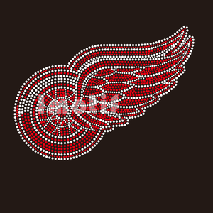 Logo della Squadra Michigan Wolverines, Motivo Termoadesivo con Cristalli e Strass per Abbigliamento - Product Image 3