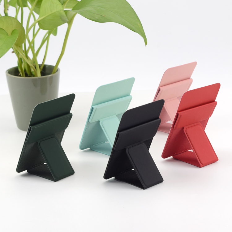 Amazon Лидер продаж складной кожаный держатель для телефона Магнитный держатель для карт для мобильного телефона