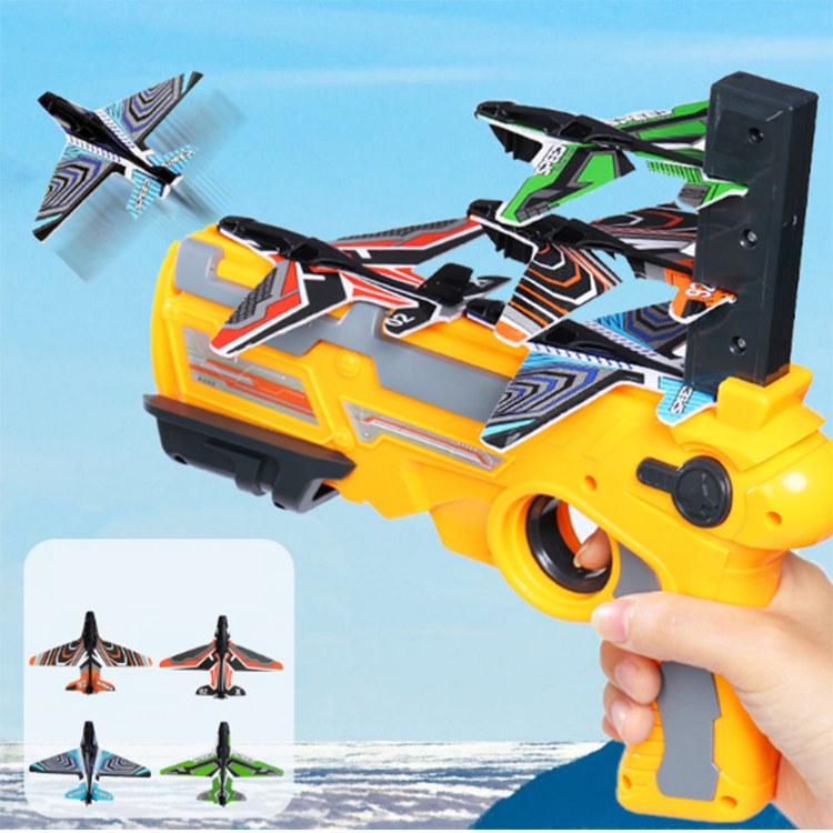 RTS 2021 воздушный боевой репитер пенный летательный аппарат Летающий пусковая установка игрушечный самолет планер полет пластиковый пистолет уличная игра игрушки
