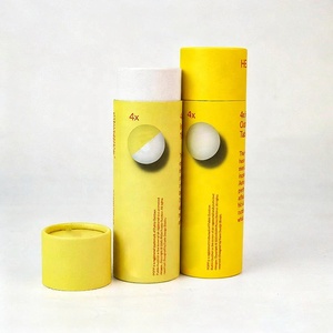 Scatola Cilindrica in Cartone Ecologica per Palline da Tennis e Ping Pong, Confezione Riciclabile Rotonda per Palline - Product Image 3