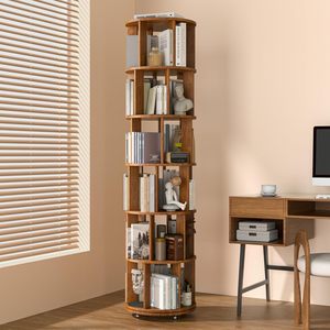Estantería Giratoria Redonda 360 °   Estantería Giratoria para Coleccionistas, Estantería Rodante para Espacios Pequeños, Estantería de Esquina para Dormitorio, Habitación <span class=keywords><strong>Infantil</strong></span> - Product Image 1