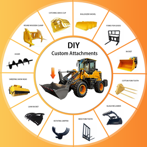 Trung Quốc nhà máy <span class=keywords><strong>2025</strong></span> bánh xe tải nhỏ phía trước <span class=keywords><strong>loader</strong></span> DIY Màu - Product Image 4