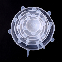 Lot de 6/12 couvercles extensibles en silicone personnalisables avec logo, écologiques, pour bols et casseroles, outils spécialisés pour la conservation des aliments