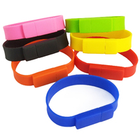 Gelang silikon kustom, gelang Pendrive gadget Usb stik memori 1G 2G 4G 8GB 16GB 32 GB Flash Drive Usb gelang silikon