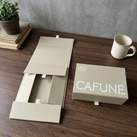 Boîtes d'emballage en papier magnétique personnalisées en gros, couleur ivoire, haut de gamme, écologiques, avec pelliculage mat, pour la promotion e-commerce
