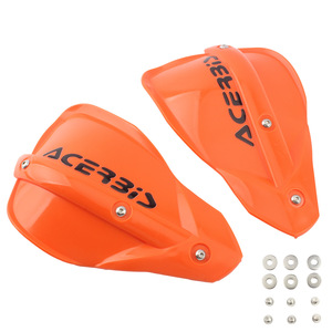 Protège-mains de moto Acerbis orange, plaques de protection tout-terrain agrandies HB118 - Product Image 1