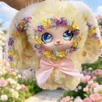 Peluche Lapin Lolita à Bords Frisés et Cheveux Bouclés, Best-seller (Fibre de Polyester) – Adorable Poupée pour Machines à Pinces, Porte-clés, Fêtes