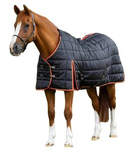 Tapis d'écurie en coton chaud pour chevaux Breyer avec doublure en polaire durable et coque en tissu à carreaux - Product Image 1