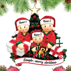 <b>Personalized</b> Christmas Ornament Personal <b>Family</b> Keepsake <b>Gift</b> Diy Name Hanging Christmas Tree Decor For Christmas New Year 2024 - Product Image 4