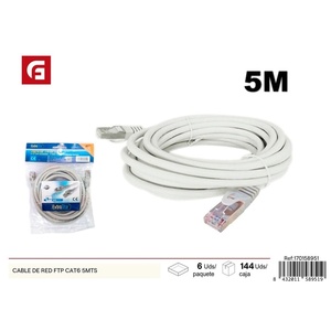 Cavo di rete FTP CAT6 5MTS-apparecchiature elettroniche - Product Image 1