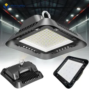 Super Bright 100/150/200W UFO LED High Bay Lights Waterproof Commercial Industrial Market Warehouse Garage Workshop Garage Lamps