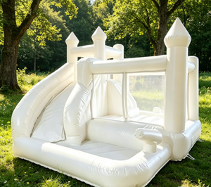 Château gonflable personnalisé avec logo et toboggan, qualité commerciale, pour enfants, idéal pour la <span class=keywords><strong>location</strong></span> événementielle - Product Image 1