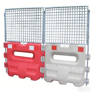 Barrière de sécurité en aluminium personnalisée, rouge, remplissable d'eau, en PE/aluminium, pour la sécurité routière, la gestion des foules lors de concerts - Product Image 2