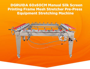 Máquina tensora de mallas para serigrafía, equipo de estiramiento neumático y mecánico para mallas de marcos - Product Image 1
