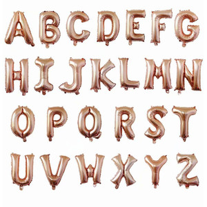 Ballon en aluminium doré fin de 16 pouces, lettre dorée brillante, décoration de mariage, ballon en <span class=keywords><strong>film</strong></span> - Product Image 4