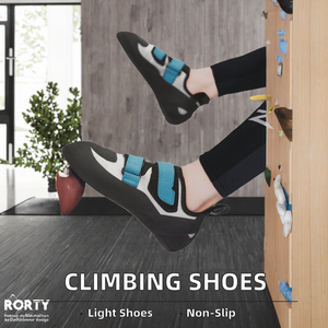 Zapatillas de Escalada en Roca para Interiores y Exteriores con Doble Correa, Antideslizantes, Ajuste Preciso, Parte Superior Transpirable y Cómoda, Goma Adhesiva Ligera - Product Image 2