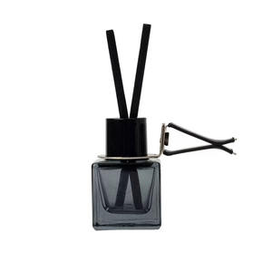 Flacon vide de 8 ml et 10 ml, rond, noir, avec bâtonnets en fibre, pour parfum de voiture DIY - Product Image 2