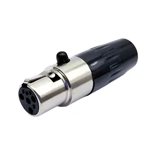 Mini XLR 4 Pin Connector Mini XLR 4p Female Connector XLR Female 4 Pin Plug Speakon 4 Pin Connector, Audio Speakon Jack, Female