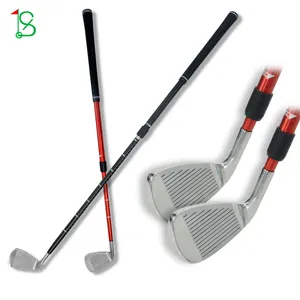 Adjustable Length Children Golf Practice Swing Club Rubber Non-slip Grip Swing Golf Club