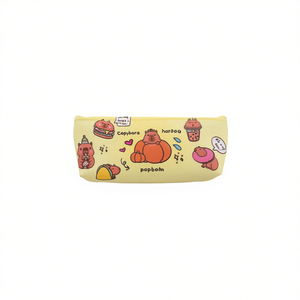 Capybara Print Pencil Case 19x8.5cm <b>Card</b> <b>Holder</b> Wallet For <b>Women</b> Girls School Use - Product Image 2